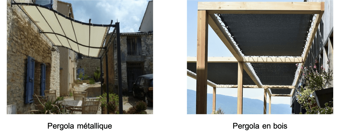 toile pour pergola metallique et toile pour pergola en bois